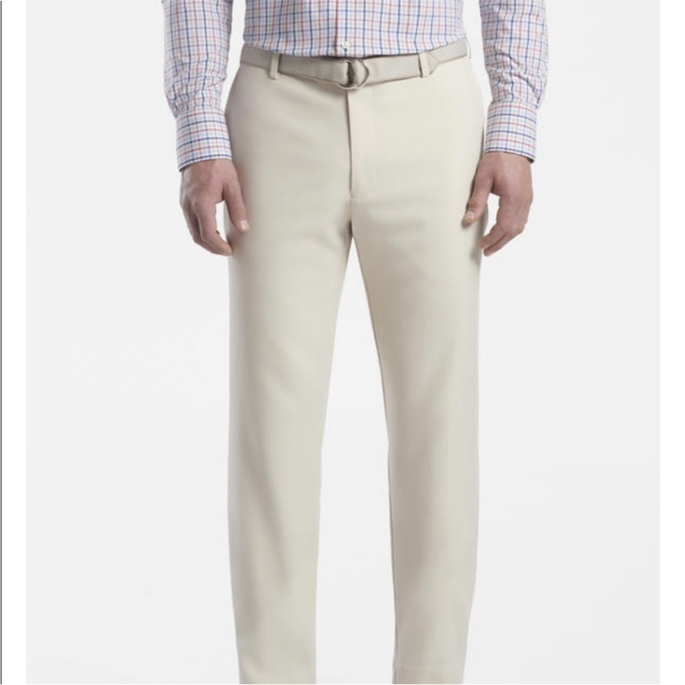 NWOT Peter Millar Crown Crafted Surge Performance Trouser Golf Pants White 36x34